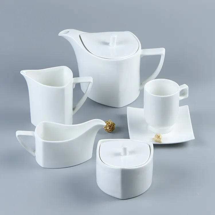YA-KD serie 5pcs China lieferanten weiß keramik arabisch kaffee tee tasse set für geschenk