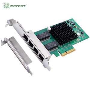 IOCREST pci express 4ポートギガビットイーサネットインテルi350サーバーのネットワークカード - Product Image 2