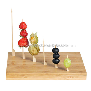 可生物降解热卖促销新产品圆形细长竹烧烤派对棒 - Product Image 3