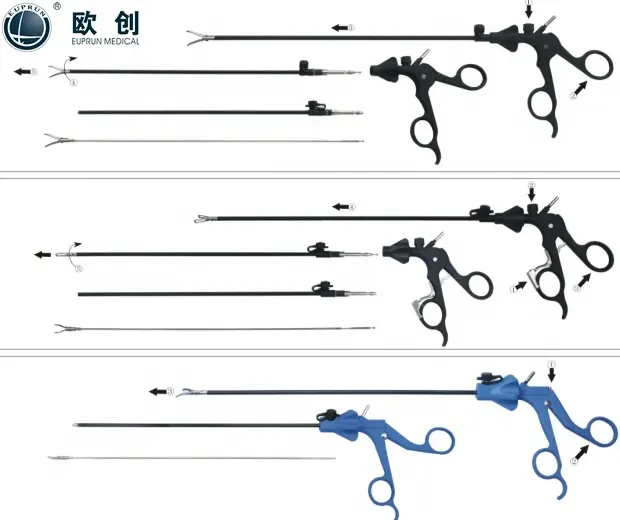 Euprun 경쟁력있는 가격 빠른 배달 시간 5mm 복강경 악기 재사용 수술 악기