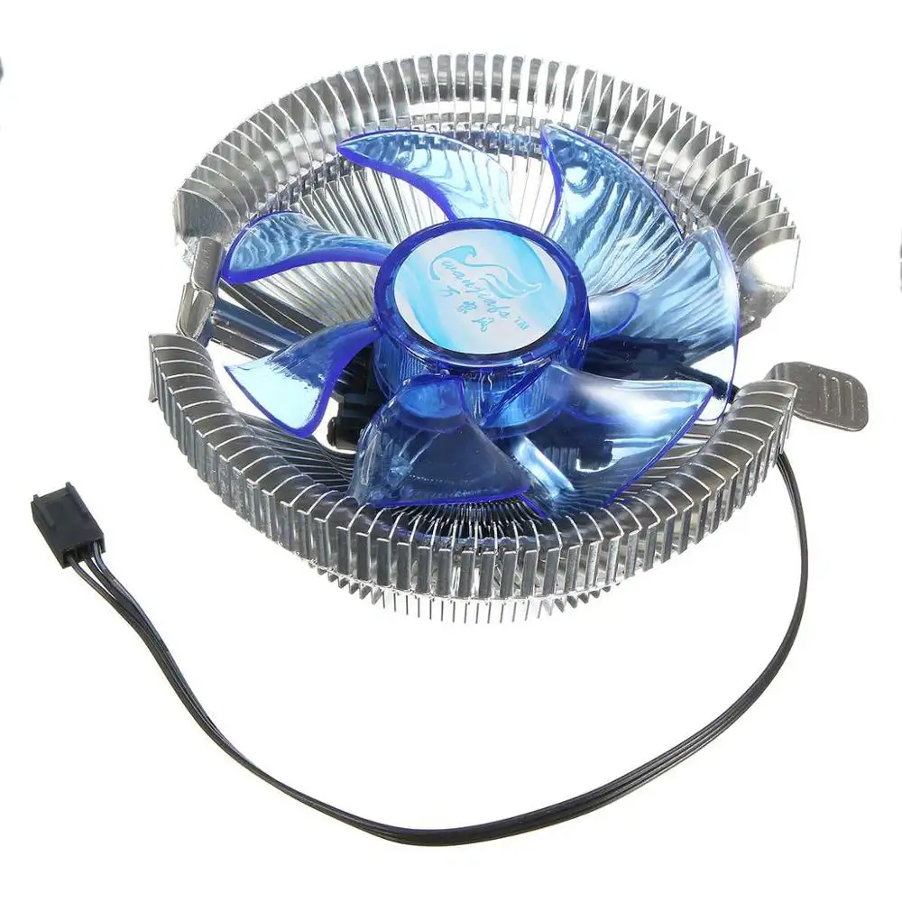 Oem CPU Cooler Fan tản nhiệt ánh sáng màu xanh LED cho Intel LGA775/1156/1155 cho AMD AM2/AM2 +/AM3