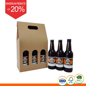 中国酒盒制造商批发定制印刷瓦楞纸包装6包啤酒盒 - Product Image 2