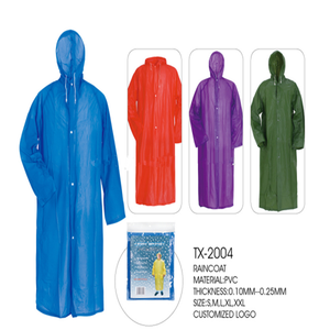 Ucuz promosyon moda stil su geçirmez kullanımlık PVC yağmurluk - Product Image 2