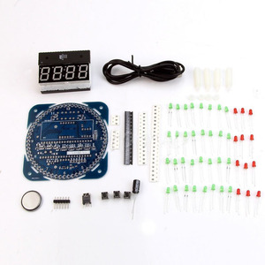 Rotante Modulo DS1302 Digital Display A LED di Allarme Orologio Digitale Elettronico della Temperatura LED Display Kit FAI DA TE a Bordo di Apprendimento 5 V - Product Image 2