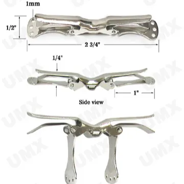 Bow Tie Clips DIY neckwear Bowtie Hardware Fastener Great Grade Metal Silver