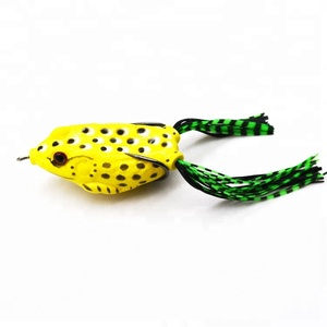 Wholesale <strong>Price</strong> 3D Eyes Artificia 6cm/15g Colorful Jigging <strong>Vibe</strong> Trolling Soft Silicone Plastic Frog Fishing Lure - Product Image 3