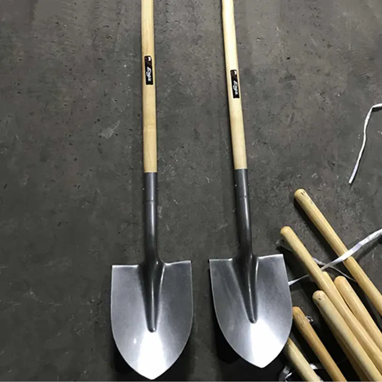 Best selling tools wooden handle shovel s518L with high quality