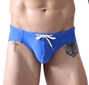 Blue Teen Gay Mens Swim Brief Wasserdicht und atmungsaktiv Plus Size Sportswear XL Größe Solid und Druck muster zum Schwimmen
