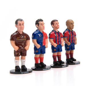 カスタム小さなサッカーフィギュアプラスチックサッカー選手アクションフィギュアカスタムおもちゃメーカー