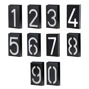 שמש כוח <span class=keywords><strong>Led</strong></span> אור סימן מלון בית <span class=keywords><strong>LED</strong></span> דלת צלחת מספר <span class=keywords><strong>LED</strong></span> אור-עד כתובת בית מספרים