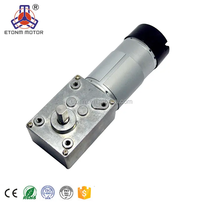 dc Worm gear motor 90 degree right angle for Curtain &blinds 12v dc motor for door-lock