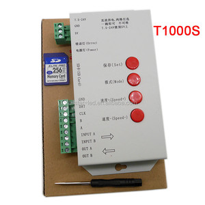LED RGB Controller T1000S SD-Karte Pixel Controller, für WS2801 WS2811 WS2812B LPD6803 LED 2048 DC5 ~ 24V - Product Image 5