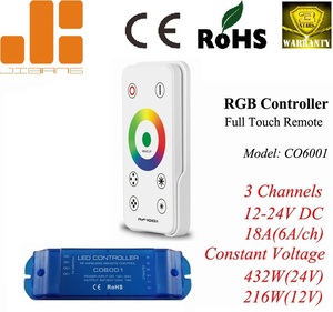 CO6001 высококачественный сенсорный диммер RF 17 программируемых режимов 3CH RGB светодиодный беспроводной контроллер для светодиодной лампы CO6001 - Product Image 2