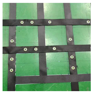 Heavy duty schwarz polyester safetyweb gurtband cargo net für verkauf