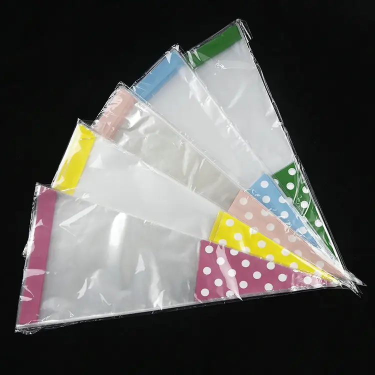 Triangle-Shaped Custom Printed Design Cone bag Sugar Ice Cream Candy Packaging Plastic Bags Gravure printing Plastic Bag