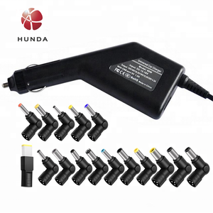 אוניברסלי 40W DC מטען לרכב מחשב נייד מחברת מתאם אוטומטי מתכוונן LED כוח אספקת סט + 8 תקעים להסרה מחשב מטען