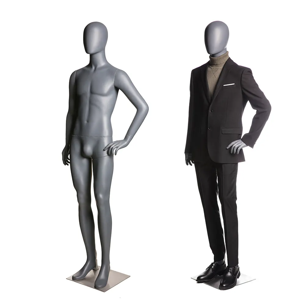 John-Maniquí de 3 músculos para hombre, traje de cuerpo completo con pantalla para ventana, ropa informal, modelo masculino