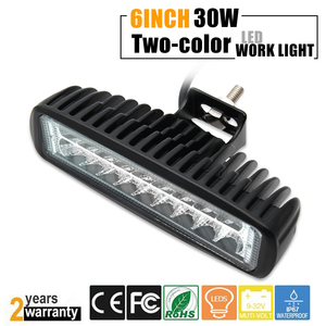 トップセールオートアクセサリー2色ライト12ボルト24ボルト30w6インチスリムフォグ<span class=keywords><strong>LED</strong></span>ワークライトバー
