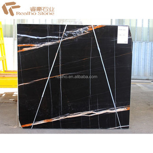 Hot Sale Polished <strong>Sahara</strong> Noir Khenifra Marble Slabs - Product Image 5