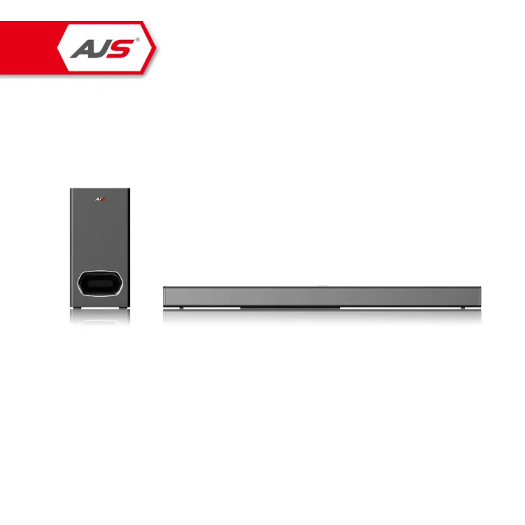 2019 AJS hot sell wireless soundbar with subwoofer 2.1CH