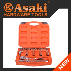 ASAKI 20 件套家用五金组合工具套件和工具箱/箱式手工具套装 AK-9765