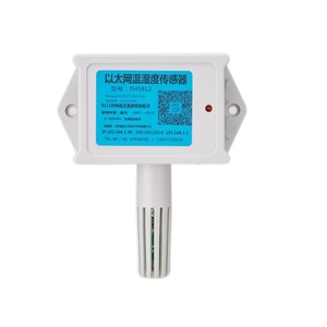 Puerto Ethernet con Sensor de temperatura y Humiditu compatible con protocolo Modbus TCP/UDP/SNMP, dos interruptores de adquisición - Product Image 2