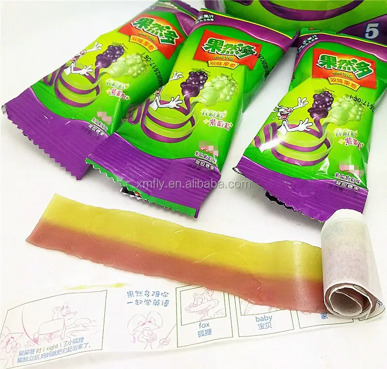 Fruit Roll Soft Sour Jelly Candy