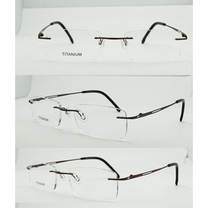 Khung Quang Học Titan Không Vành, Khung Kính Mỏng, Montures Optiques En Titane - Product Image 3