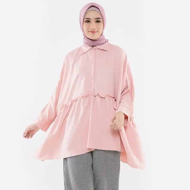 Yeni Tasarım Abaya Dubai Türk Tunikler Kadınlar Için Tunik Bluz