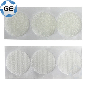 Puntos de gancho y bucle de nailon autoadhesivos de calidad con papel aislado, punto de bucle de gancho adhesivo redondo personalizado con pegamento de fusión en caliente trasero - Product Image 3