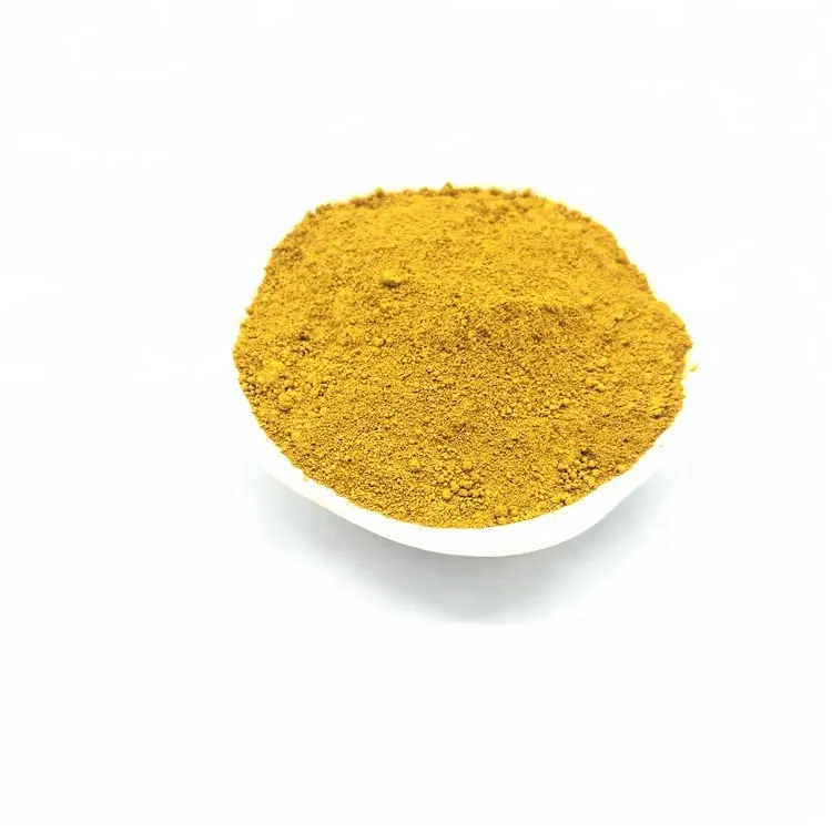 Óxido de hierro Amarillo 313 Óxido férrico FE2O3 Pigmento de tinta Polvo de color brillante para botellas de vidrio