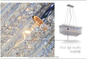 Lüks kristal prizmalar kare düz Modern kolye <span class=keywords><strong>Led</strong></span> avize