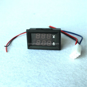 ミニデジタル電圧計電流計DC100V10Aパネルアンプ電圧電流計テスター<span class=keywords><strong>0</strong></span>.28 "青赤デュアル<span class=keywords><strong>LED</strong></span>ディスプレイ送料無料