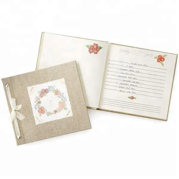 Souvenir Record di Bambino Milestone Keepsake Box Album di Foto Del Bambino per la Memoria Libri Delle Ragazze Dei Ragazzi