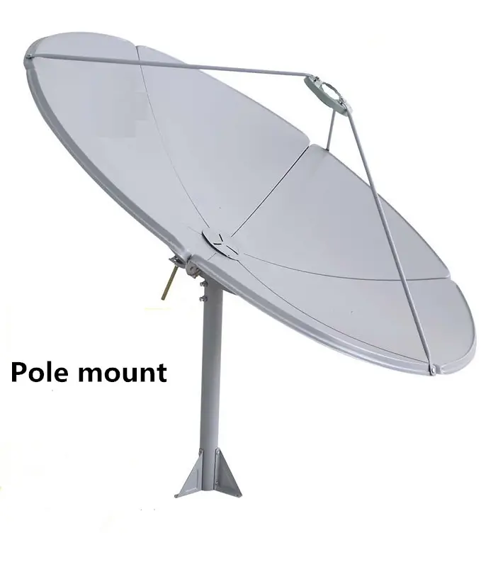 Antenna parabolica con messa a fuoco primaria in acciaio (180,210,240,300,370)CM con piastra a banda C