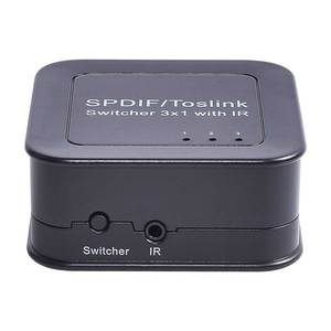 3-Way Digital Toslink <strong>Switch</strong> SPDIF Optical <strong>Audio</strong> <strong>Switch</strong> Toslink Cable Switcher Selector Hub Box for DVD CD Player - Product Image 4