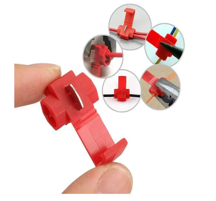 Rode Kabel Gezamenlijke Plastic Geïsoleerde Terminal Blok Connector Quick