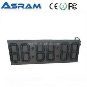 7 segment led uhr display, 4 ziffern 7-segment- führte zeitanzeige/led outdoor-uhr straße uhr