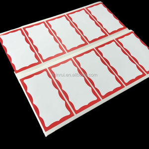 Großhandel <span class=keywords><strong>Red</strong></span> Wavy Border Eierschale Aufkleber auf Blättern