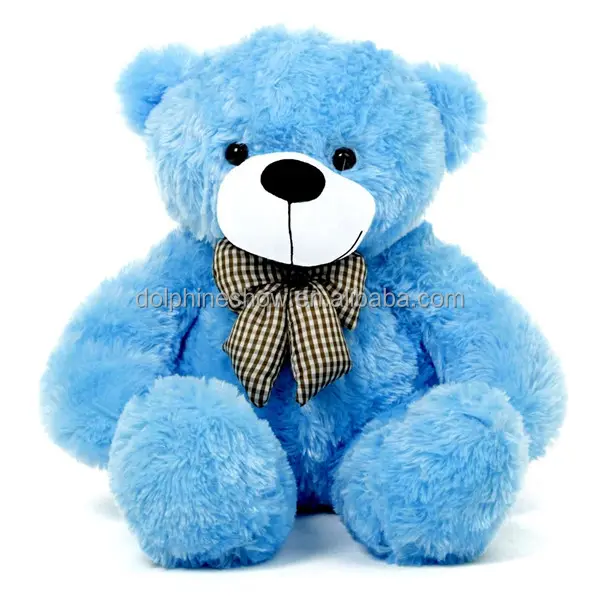 2 Meter Grote Pluche Blauwe Kleur Teddybeer Met Strik Lage Moq Leuke Gevulde Soft Toy Pluche Teddybeer Giant