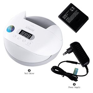 SUNUV SUN7 машинка для стрижки 48 Вт УФ светодиодная лампа для сушки ногтей УФ двойной источник света маникюрная Сушилка для ногтей с интеллектуальный таймер памяти и сенсор и батарея - Product Image 1