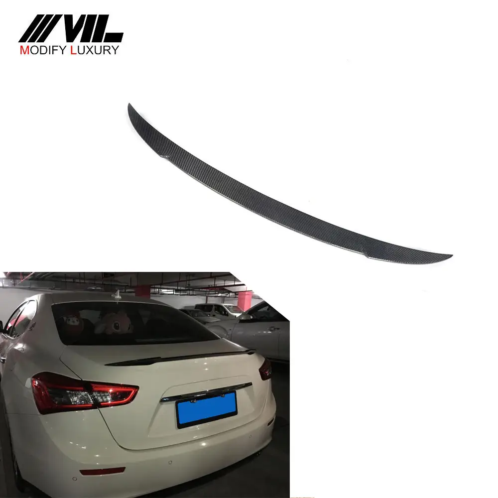 Carbon Aangepaste Auto Spoiler voor Maserati Ghibli SQ4 2014-2016