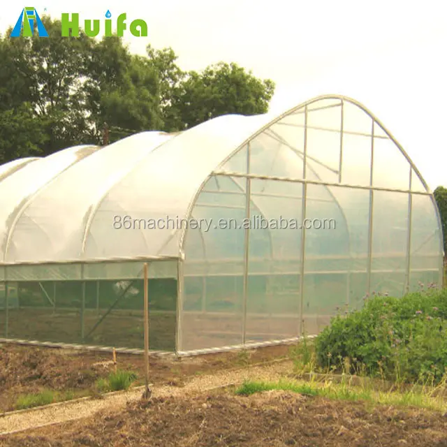 農業用トンネル温室農業機器ガタープラスチック温室販売
