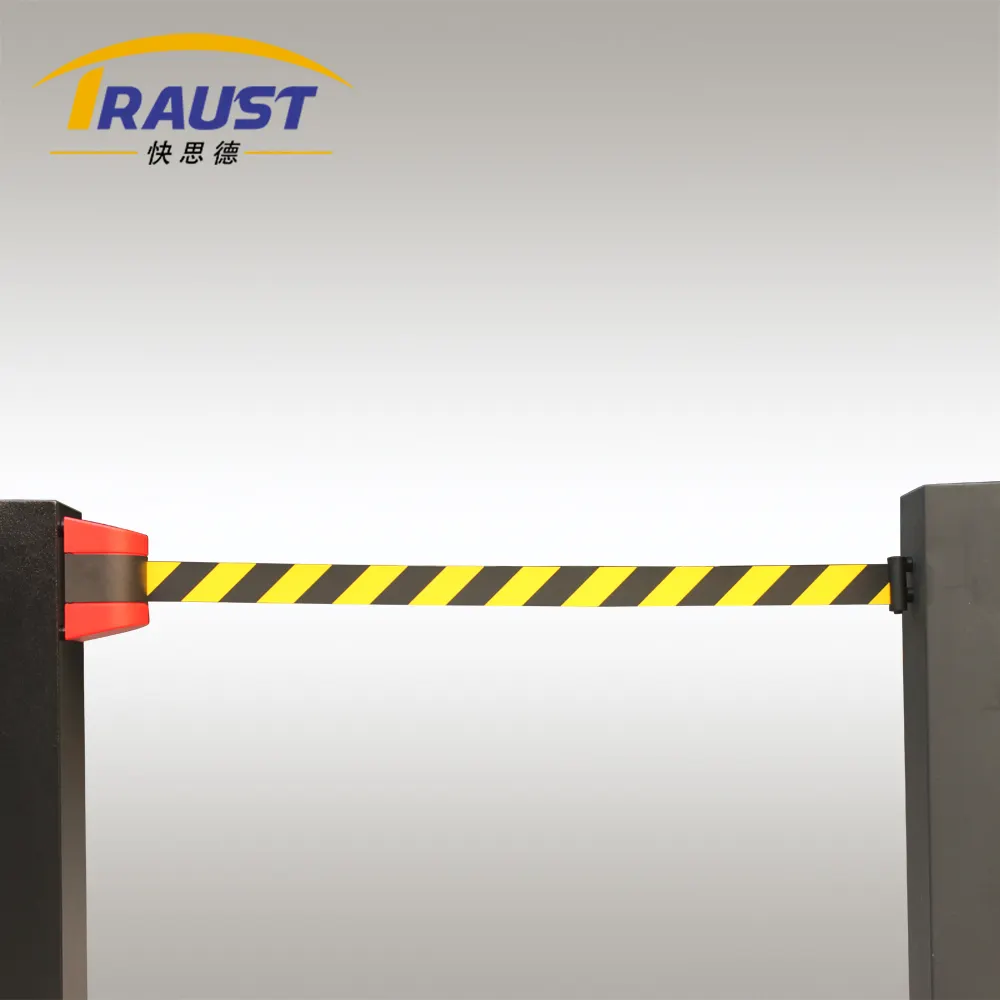 Controllo della folla Traust 3m 5m 10m supporto a parete magnetico retrattile barriera Stanchion