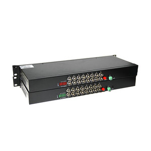 1 Pair 16 Canali Digital Video Converter Ottico In Fibra Ottica Video Trasmettitore e Ricevitore 16CH + RS485 Dati - Product Image 5