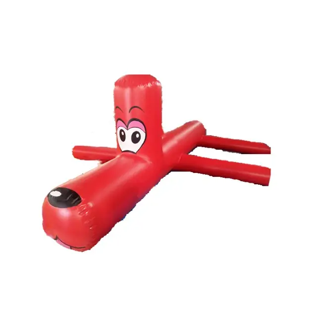 Red airtight juguetes flotantes para perros de agua, deportes al aire libre inflable agua Parque de Atracciones equipo para la venta