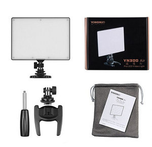 YONGNUO YN300 YN-300 Hava <span class=keywords><strong>LED</strong></span> Kamera Video Işığı Canon Nikon için Ayarlanabilir Renk Sıcaklığı ile