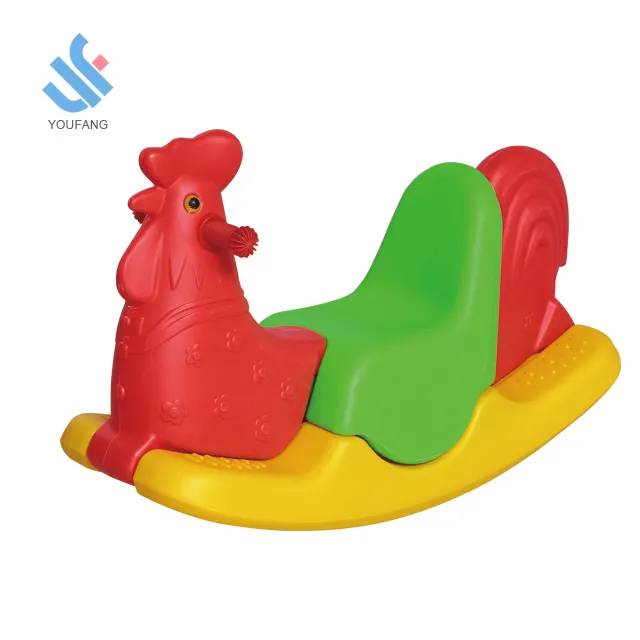 YF-08003 Dier grappig dubbele gevulde plastic speelgoed 3 kleur mooie animal shape schommelen speelgoed kinderen hobbelpaard speelgoed voor kids