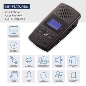 Answering Machine Telephone Voice Recorder <strong>Call</strong> Announcement <strong>Call</strong> Details Phone Recording