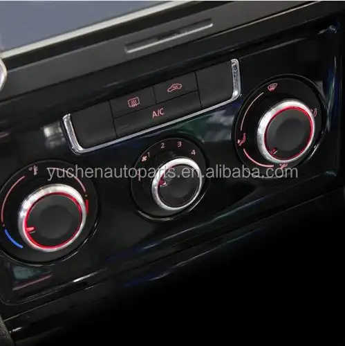 YUCHEN 3 unids/set auto partes de aire acondicionado de AC mando de Control de calor botón para VW Polo 2002-2013, 2014, 2015, 2016, 2017